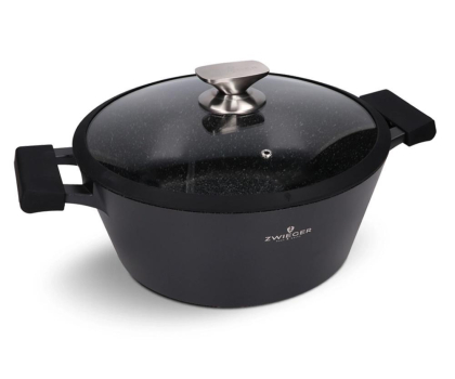 Garnek ZWIEGER BLACK STONE Garnek z pokrywką 28 cm